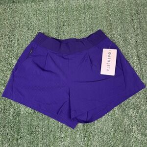 NWT Athleta Textured Brooklyn Shorts‎ Purple Shorts Womens Size 0
